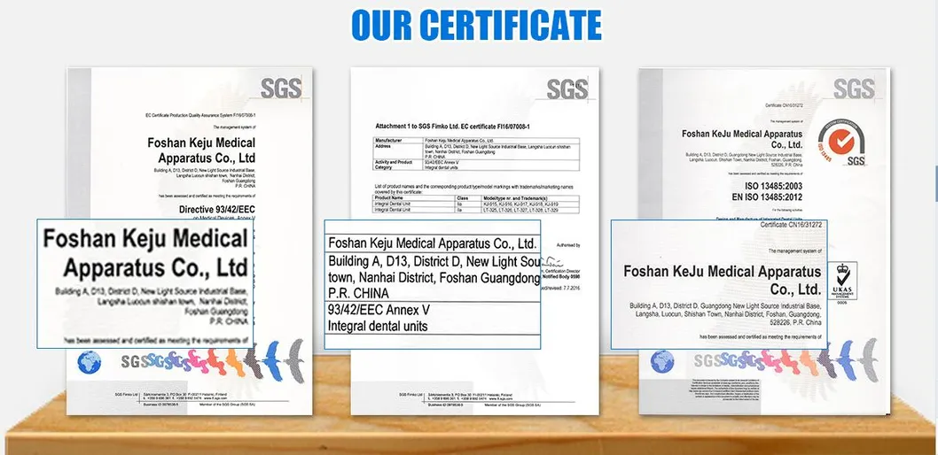 Dental Unit Certifications