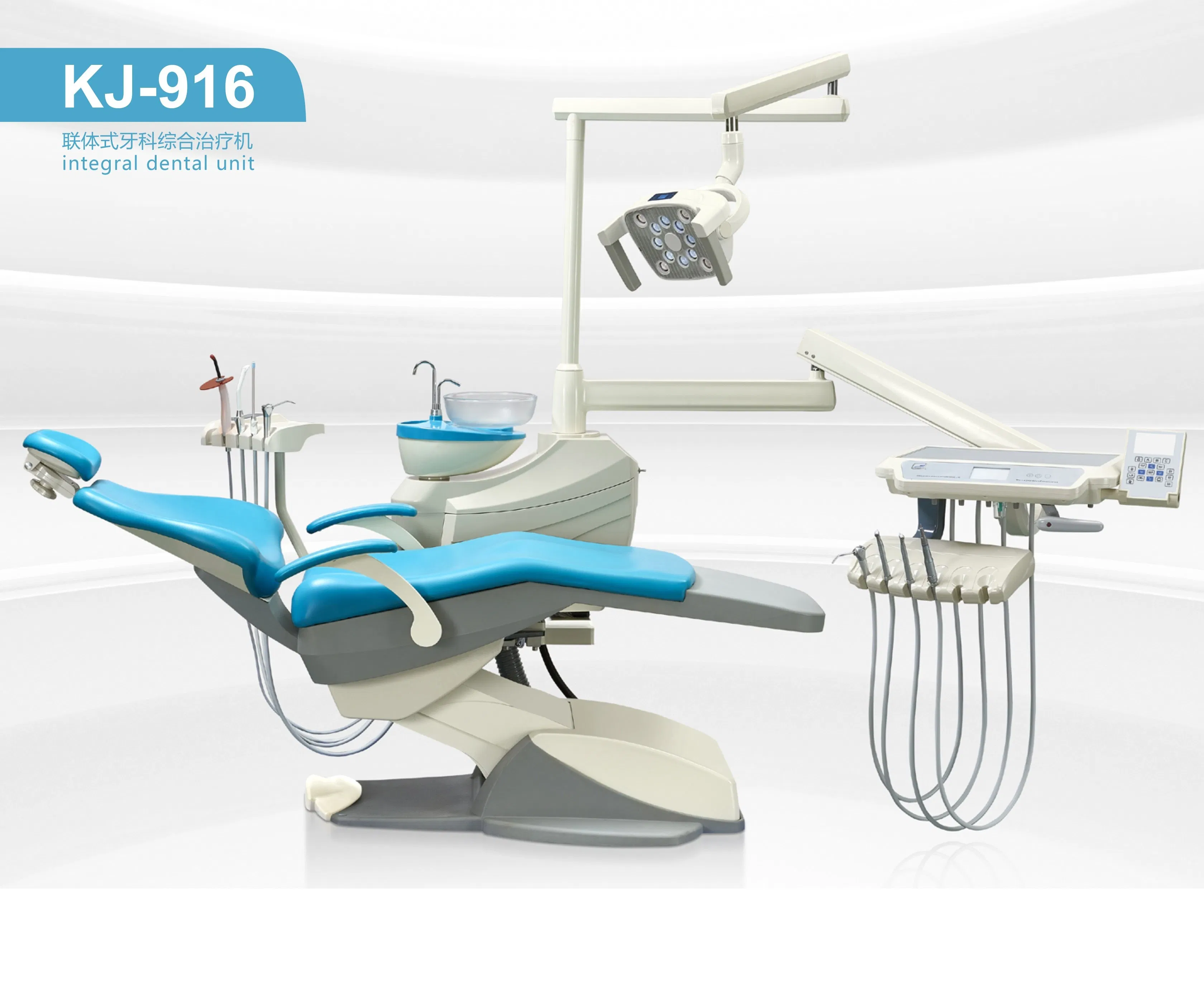 Multi-Functional Foot Pedal Dental Chair Unit Price with Cure Light