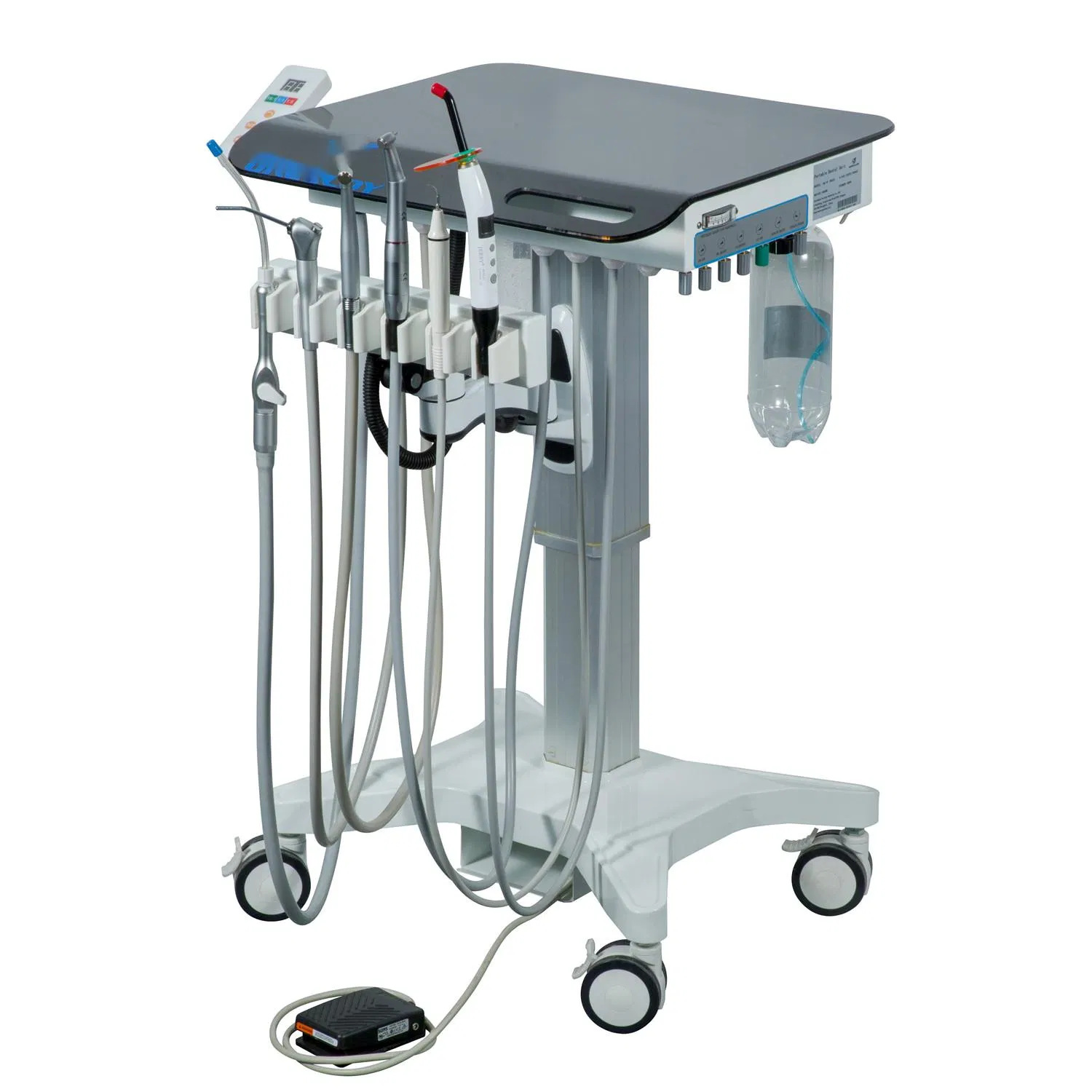 Medical Portable Dental Equipment Trolley Treatment Dental Chair Air Compressor Mobile Dental Cart Unit