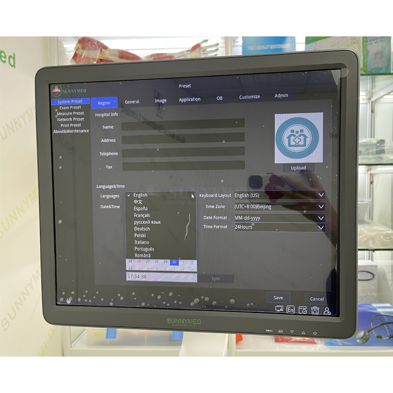 17 Inch LED Color Doppler Ultrasonic Diagnostic System