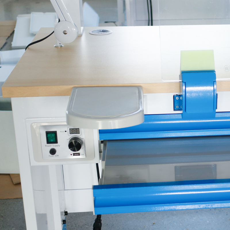 1.2m Length Dental Laboratory Technician Working Bench Single Person Workstation Table