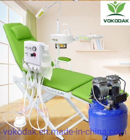 Folding Portable Dental Chair with Compressor and Turbine Control Unit