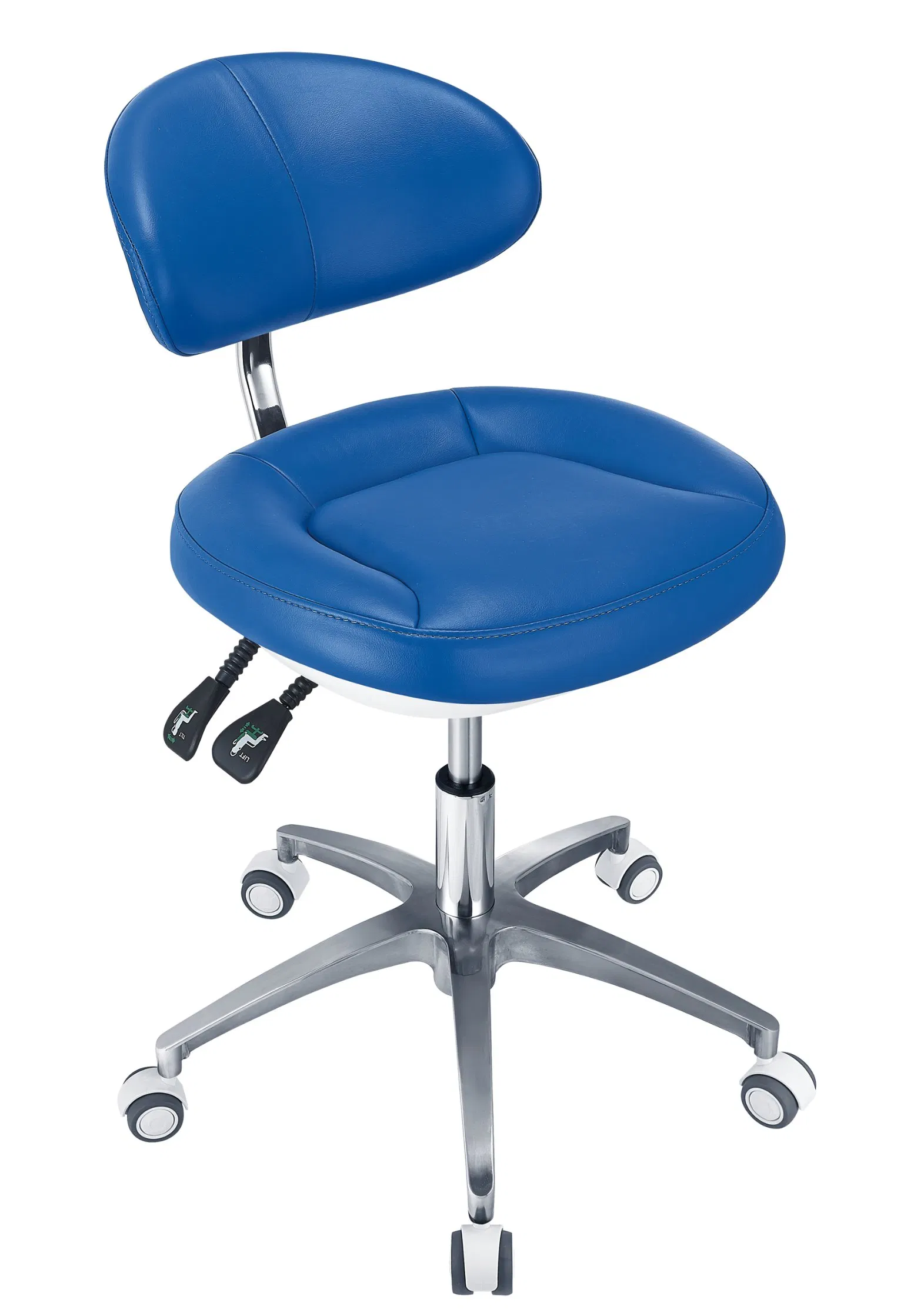 Adjustable Dental Assistant Chair Stool Ergonomic Style Saddle Dentist Stool