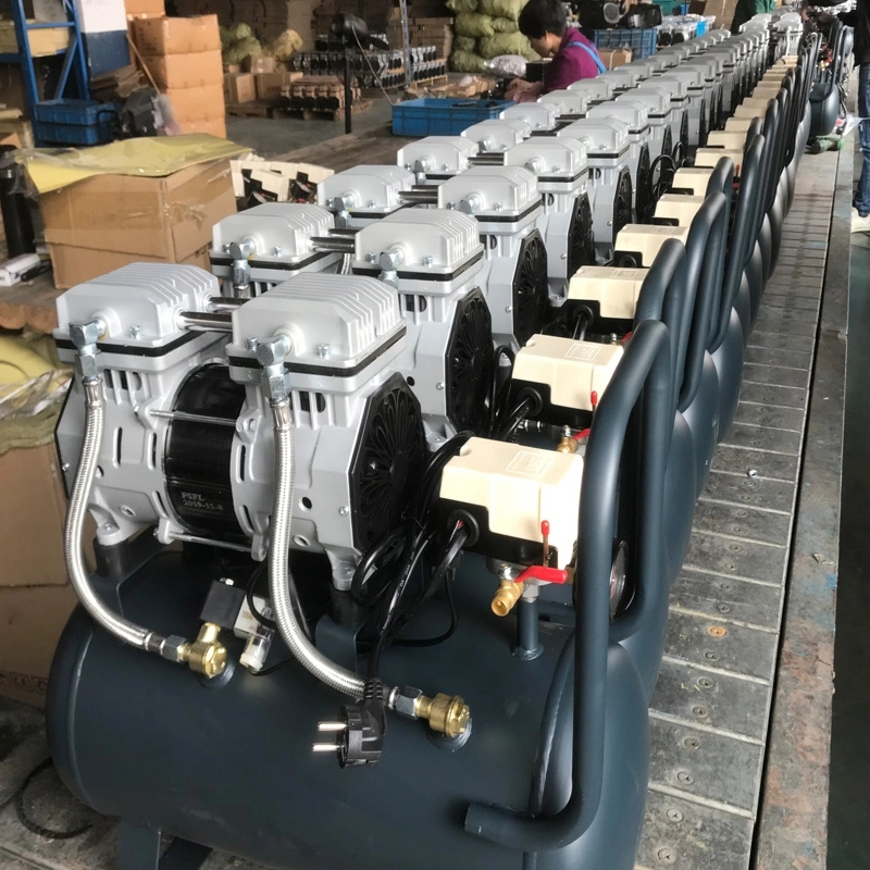 Oilless High Pressure Rotary Portable Mini Industrial Used Movable Single Max Dental AC Oil Screw Part Parts Piston Free Air Pump Compressor