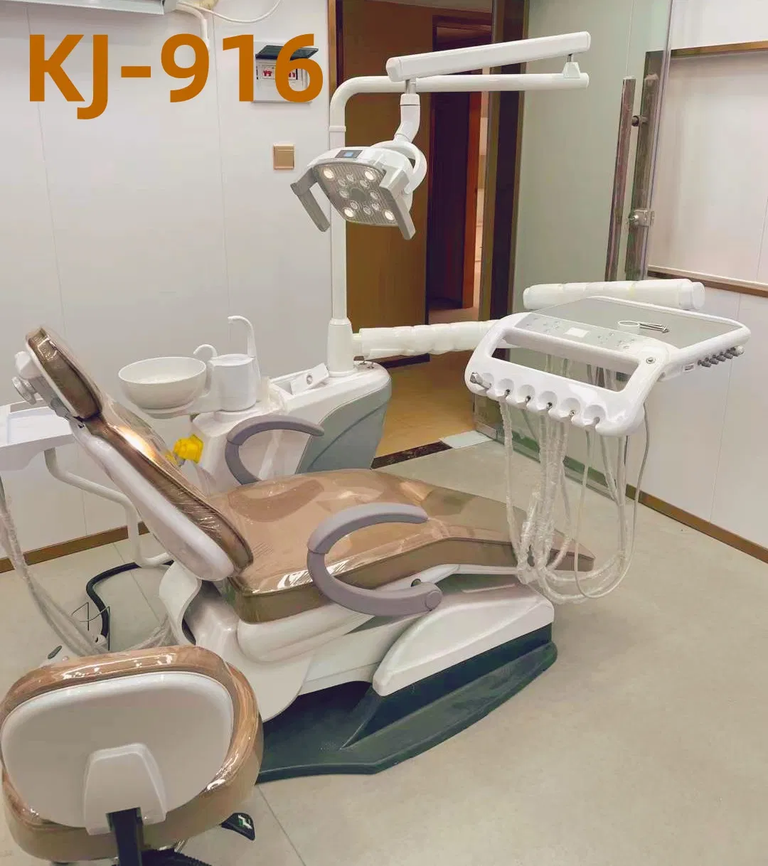 Portable Electric Integral Dental Oral Unit Chair with LED Sensor Light