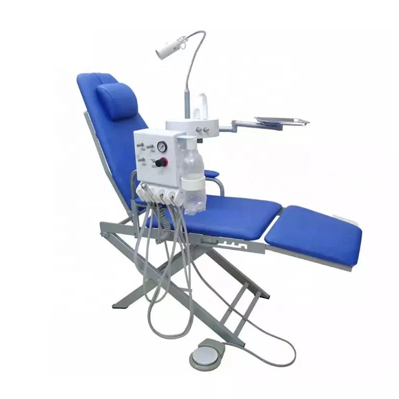 Folding Portable Dental Chair with Compressor and Turbine Control Unit