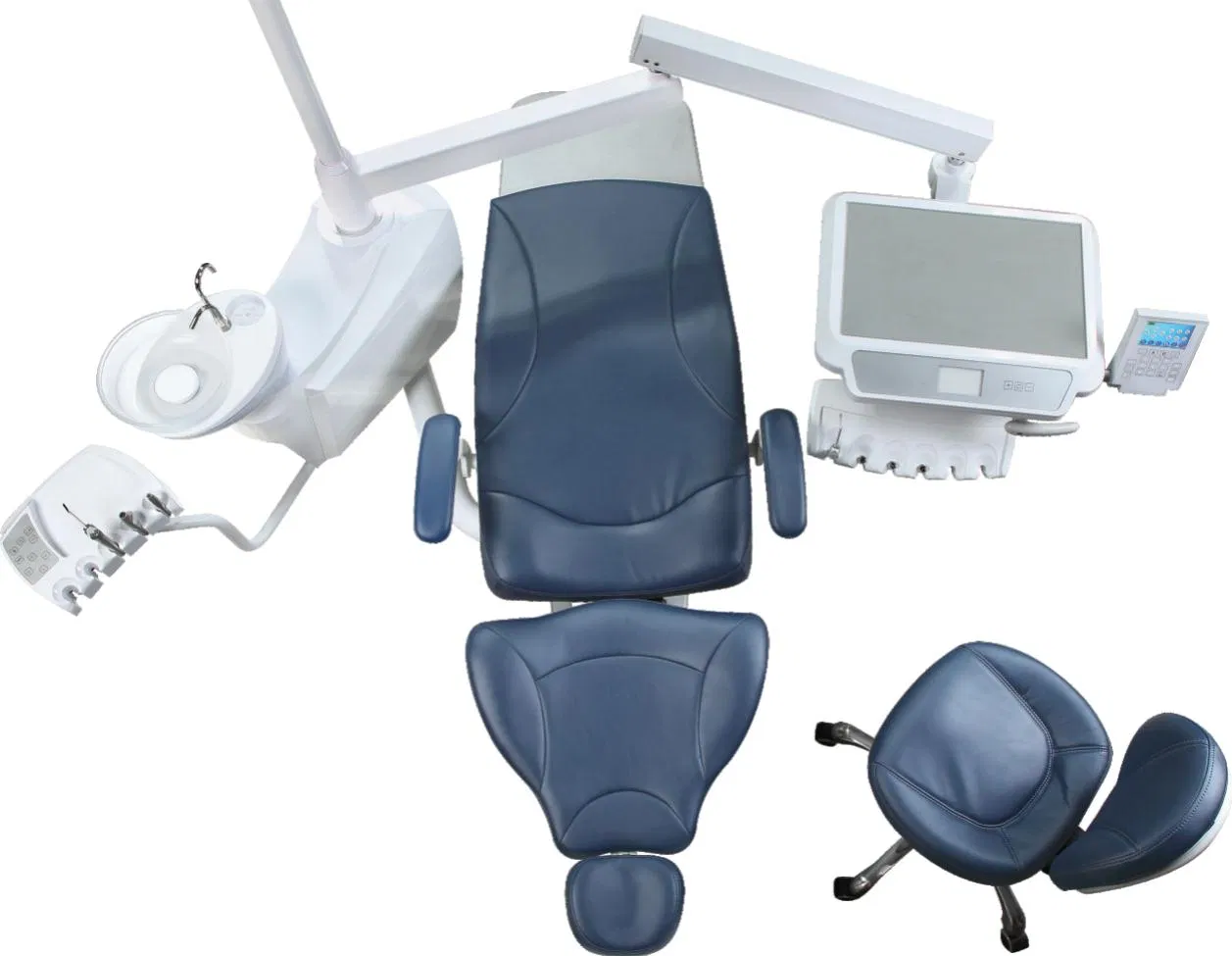 OEM CE Approved Luxury Medical Electric Dental Chair for Teeth Cleaning and Filling with Color Temperature LED Sensor