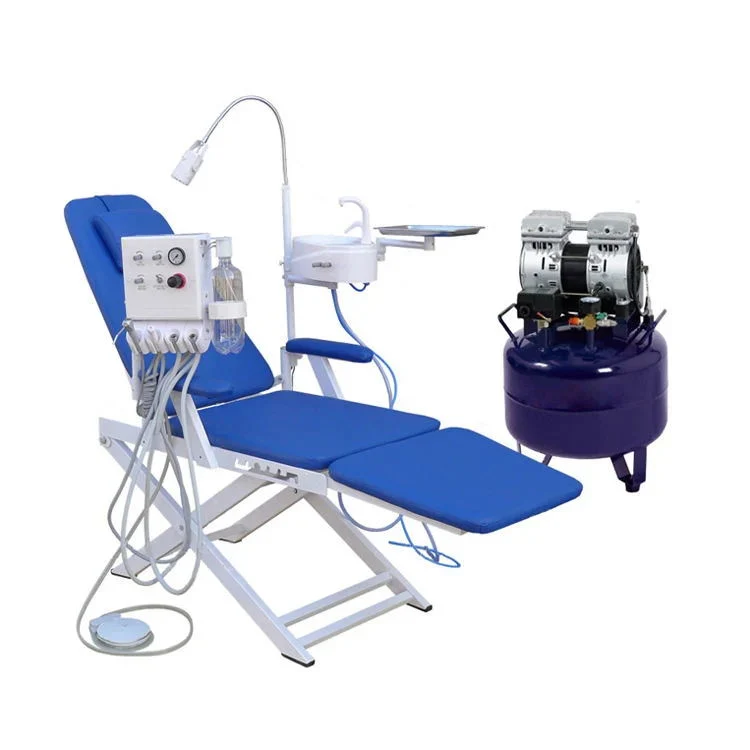 Folding Portable Dental Chair with Compressor and Turbine Control Unit