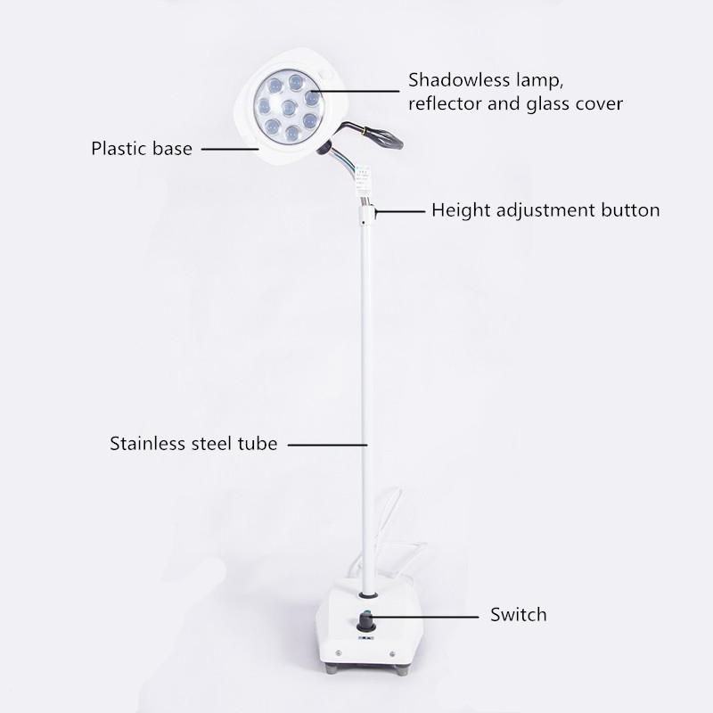 12000lux Surgical Lamp 25W LED Examination Light Easy Operate Dental Hospital Operating Lamp