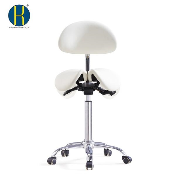 Dental Mobile Chair Saddle Chair Doctor’ S Stool PU Leather Dentist Chair Saddle Stool Rolling Ergonomic Swivel Chair