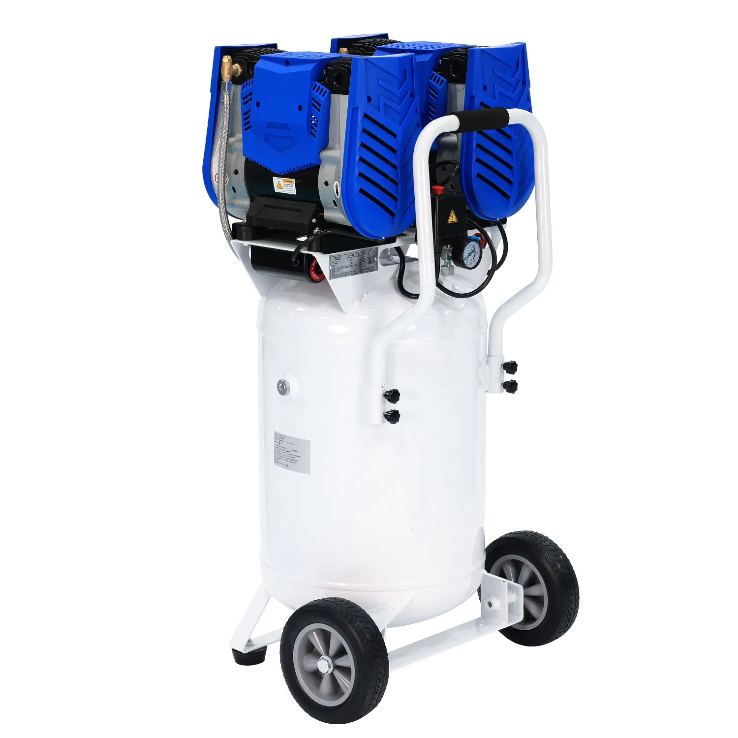 Oilless Compressor, 4.0HP 90L Dental Air Compressor, Oil Free Air, Dental Equipment