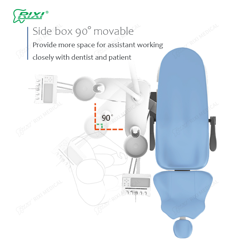 CE Approved Dental Chair Unit with Orthodontic Band Storage