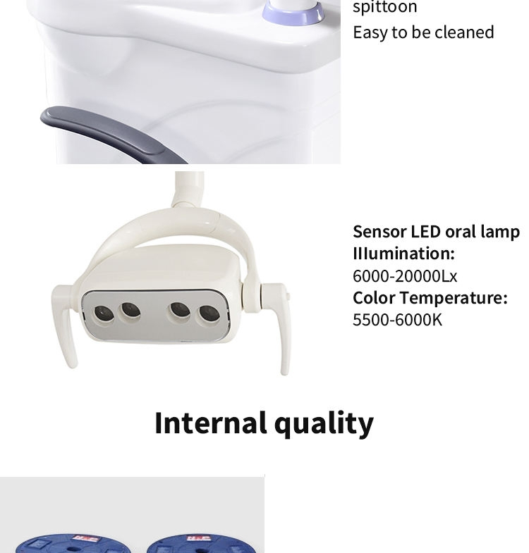 Electric Green Dental Chair with Fold Dental Handpiece for Clinic Use