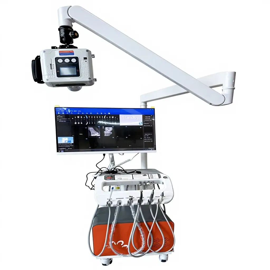 All-in-One Veterinary Dental X-ray Workstation with Interoral Sensor and Ultrasonic Scaler