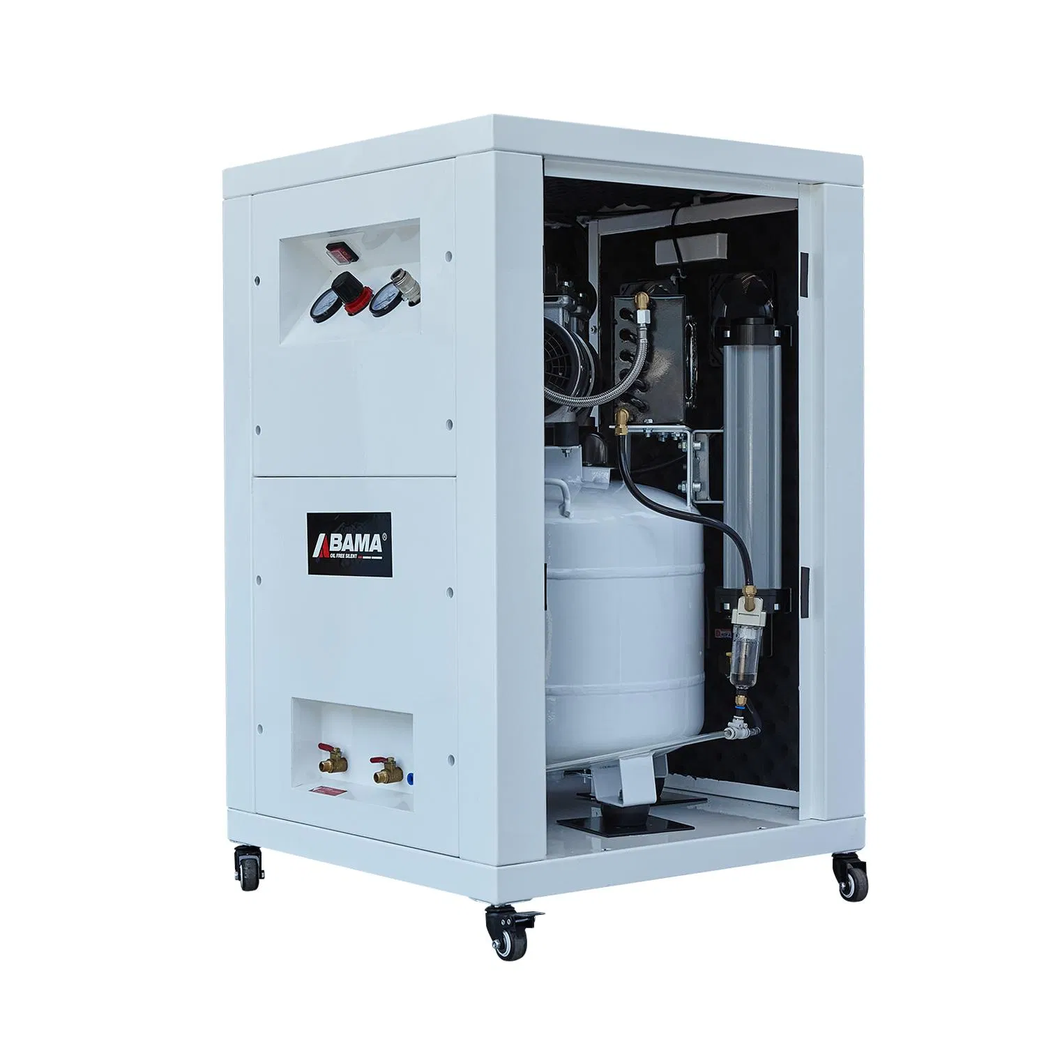 Dental Air Compressor, Medical Air Compressor 1500W/2.0HP Oil Free Silent Air Compressor, Oil Less