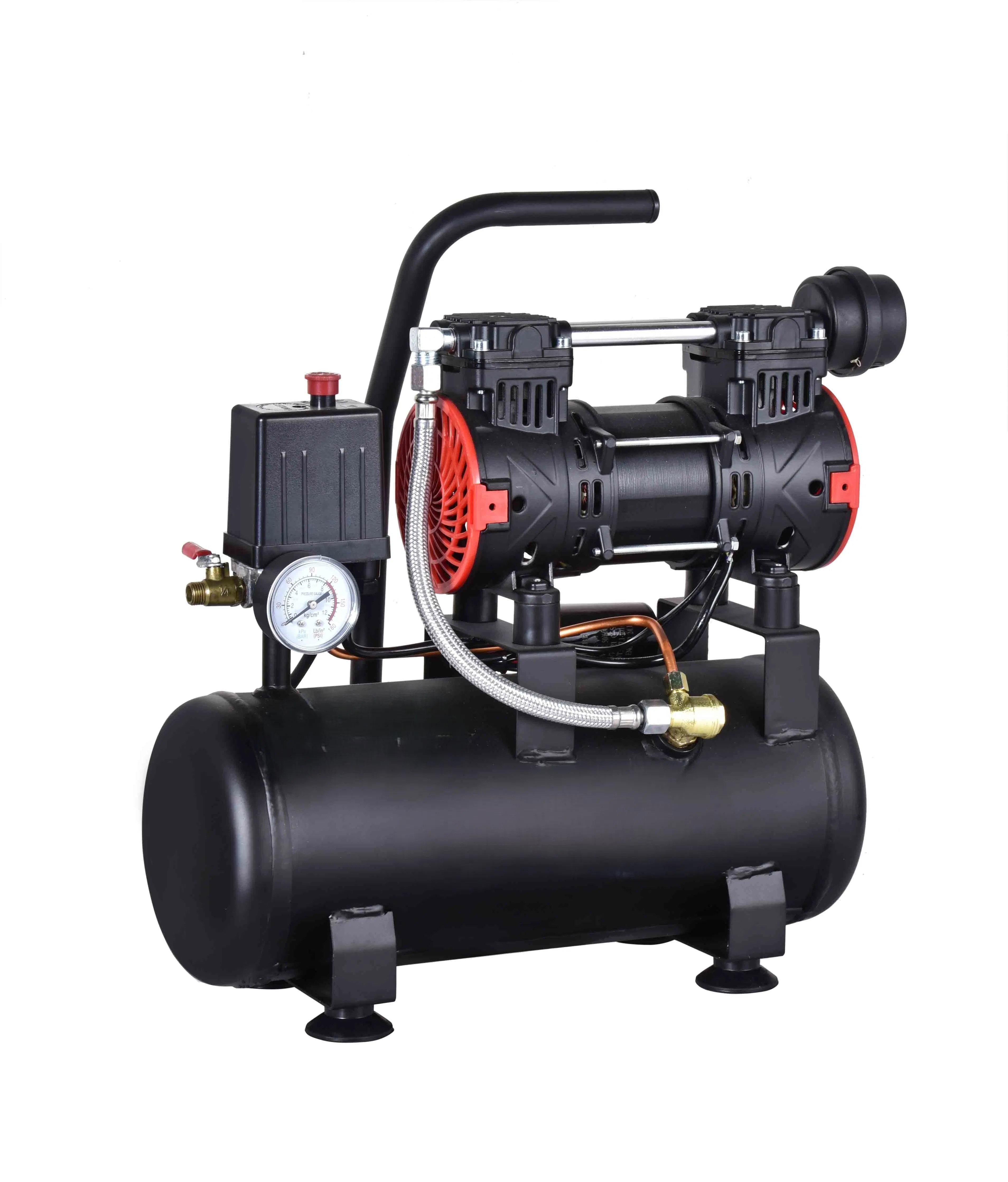 800W 8bar Electric AC Piston Oil Free Silent Dental Air Compressor 2 Pole