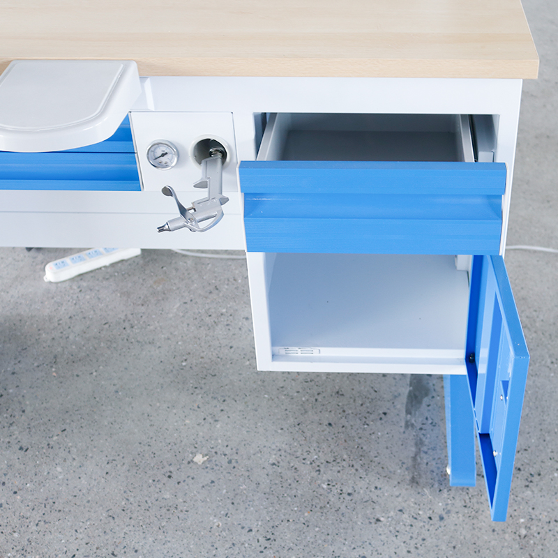 1.2m Length Dental Laboratory Technician Working Bench Single Person Workstation Table