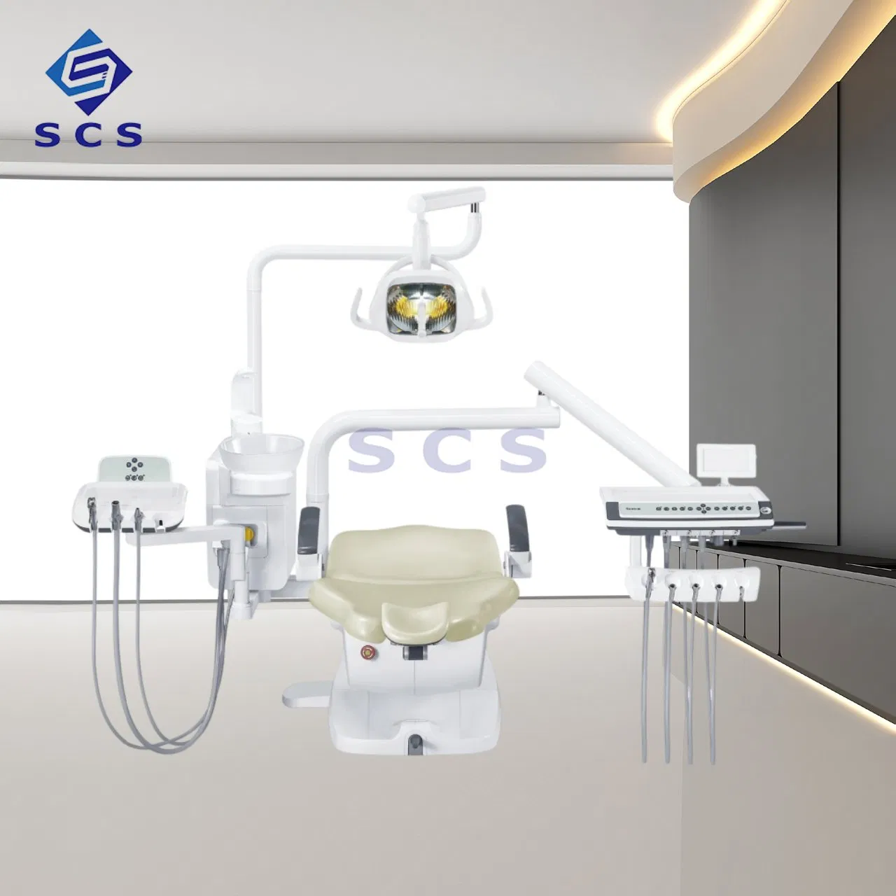 China Portable Surgery Dental Chair Unit with LED Light