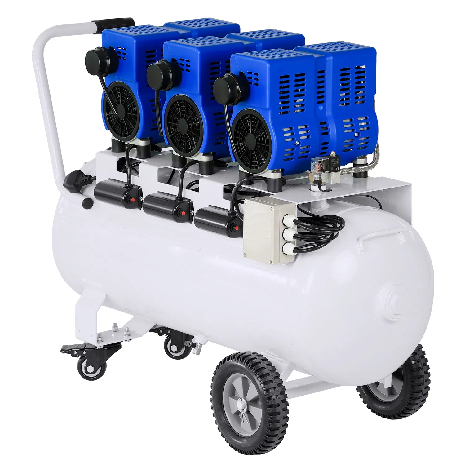 Oilless Compressor, 3.0HP 90L Dental Air Compressor, Oil Free Air, Dental Equipment