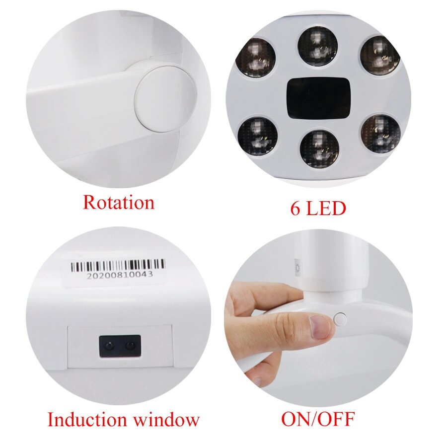 Touchscreen Sensor Dental Implant Surgery Lamp Medical Oral Examination Lamp