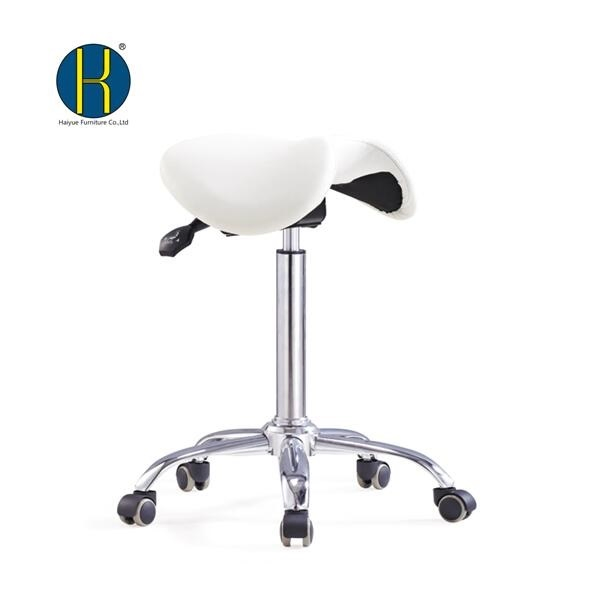 Dental Mobile Chair Saddle Chair Doctor’ S Stool PU Leather Dentist Chair Saddle Stool Rolling Ergonomic Swivel Chair