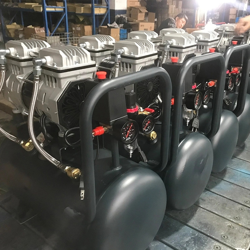 Oilless High Pressure Rotary Portable Mini Industrial Used Movable Single Max Dental AC Oil Screw Part Parts Piston Free Air Pump Compressor