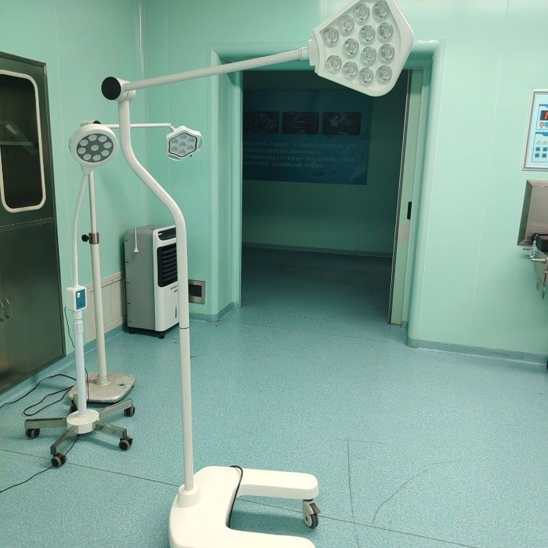 LED Shadowless Operating Lamp Floor Standing for Dental Clinic Hospital Wall Mountable