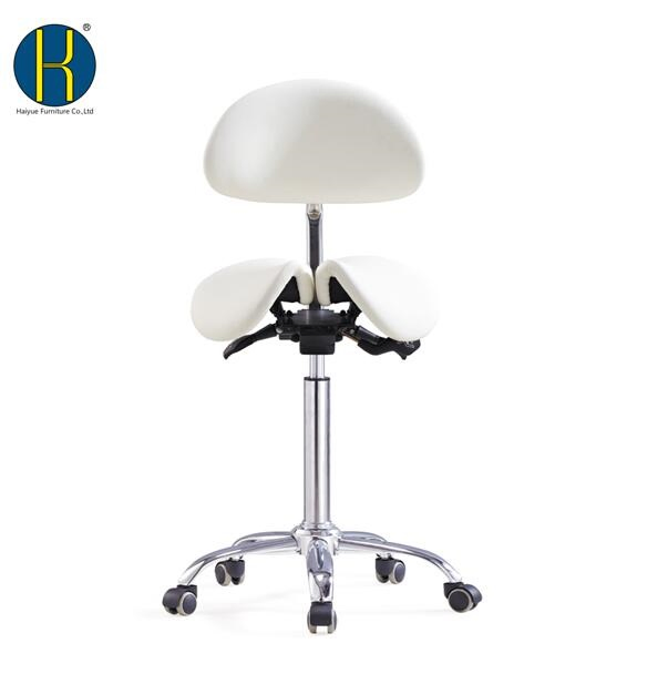 Dental Mobile Chair Saddle Chair Doctor’ S Stool PU Leather Dentist Chair Saddle Stool Rolling Ergonomic Swivel Chair