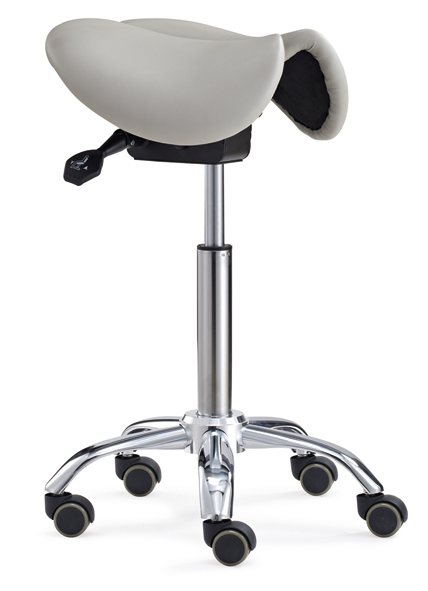 Ergonomic Split Seat Comfortable Dental Stool with Wheels