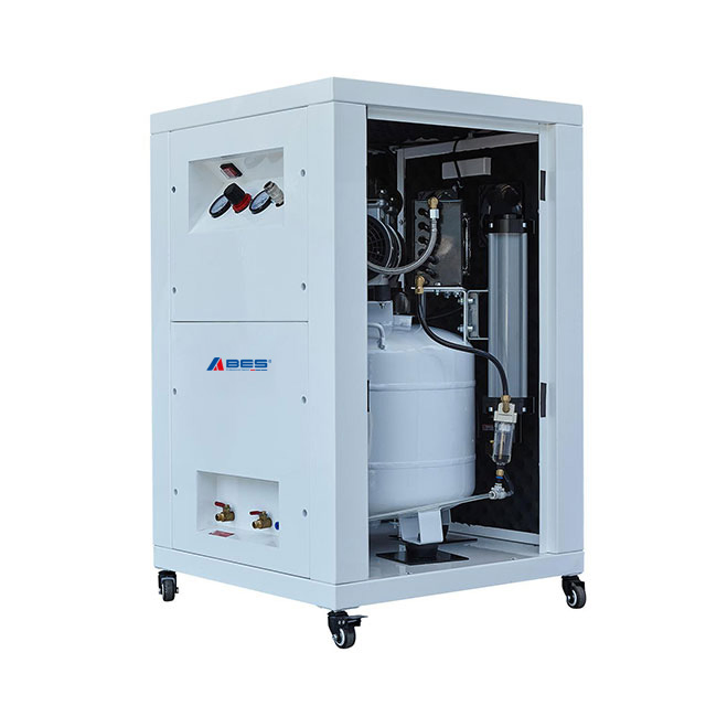 Oil Free Silent Air Compressor, Dental Air Compressor, Medical Air Compressor, 1500W/2.0HP, 40L, Oil Less