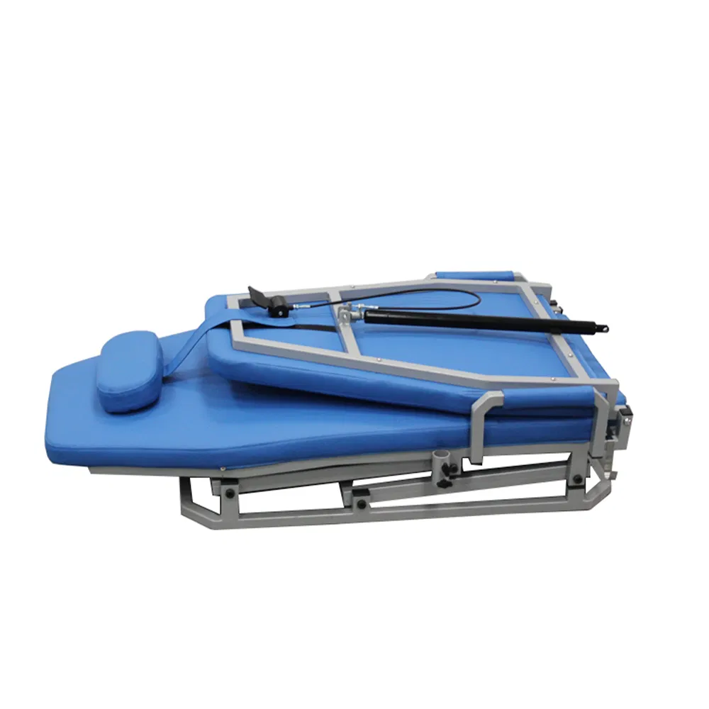 Dental Folding Chair with Turbine Unit LED Light Removable Spittoon Weak Suction