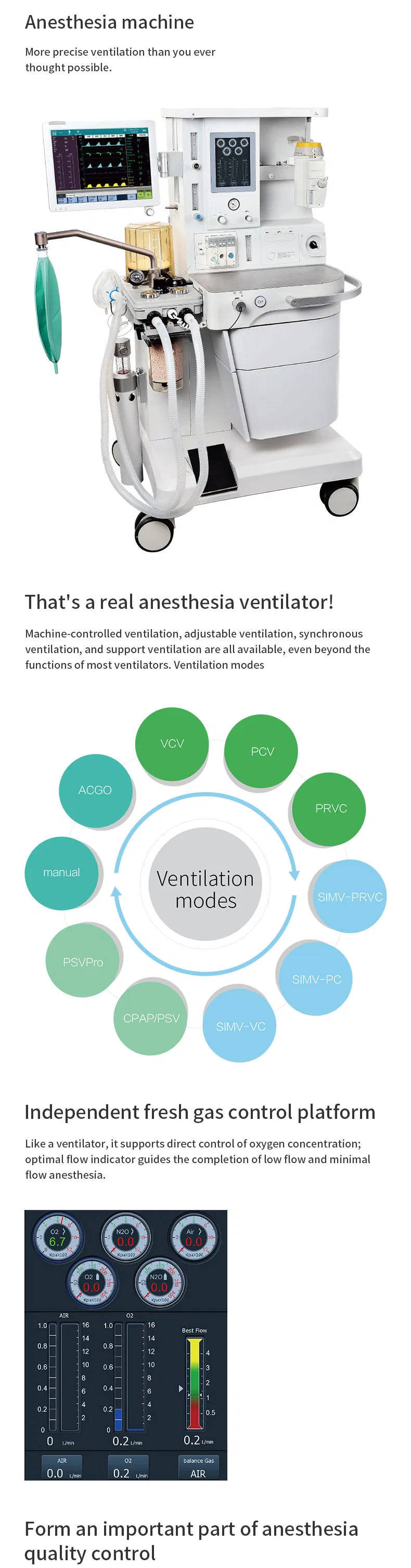Anesthesia Machine Detail 1