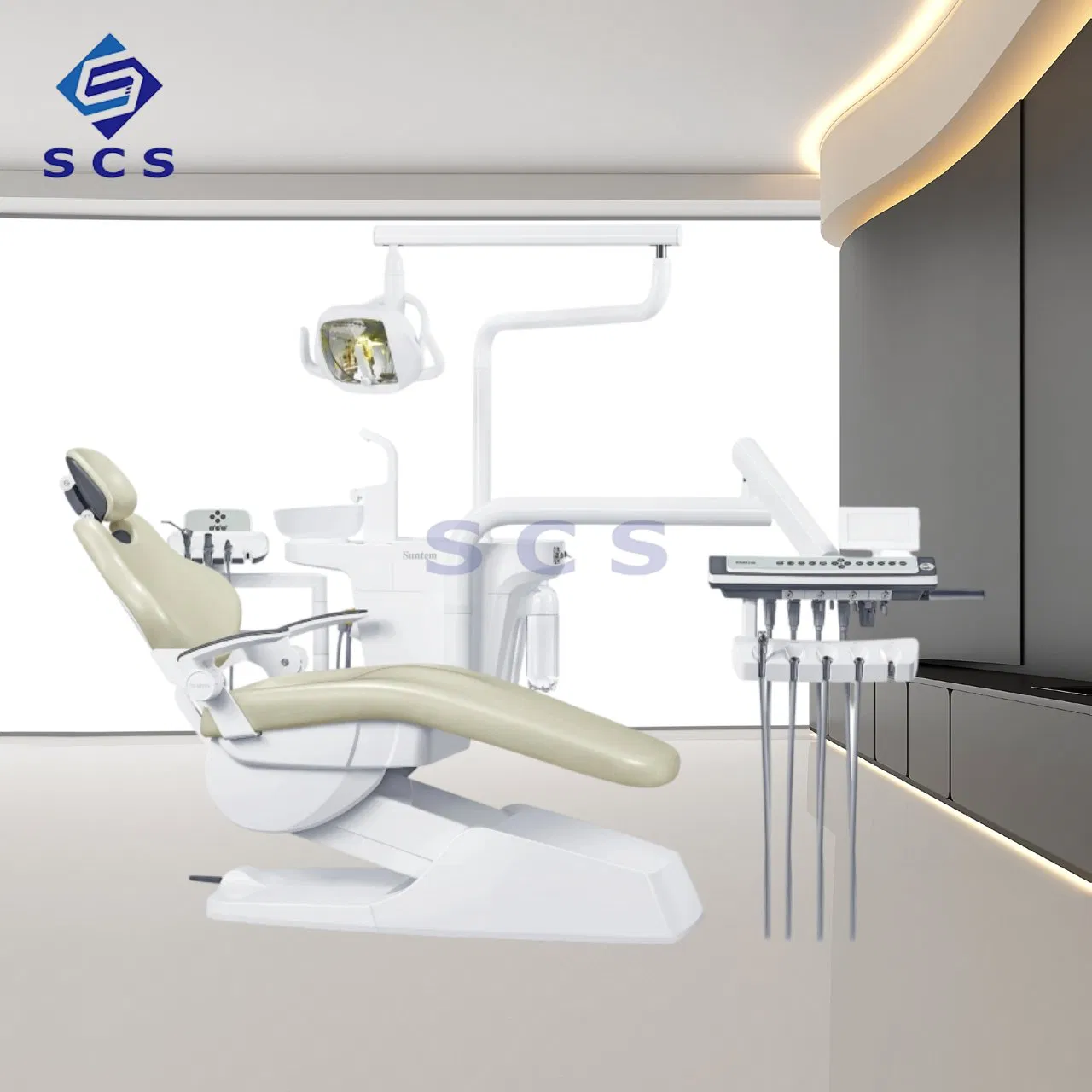 China Portable Surgery Dental Chair Unit with LED Light