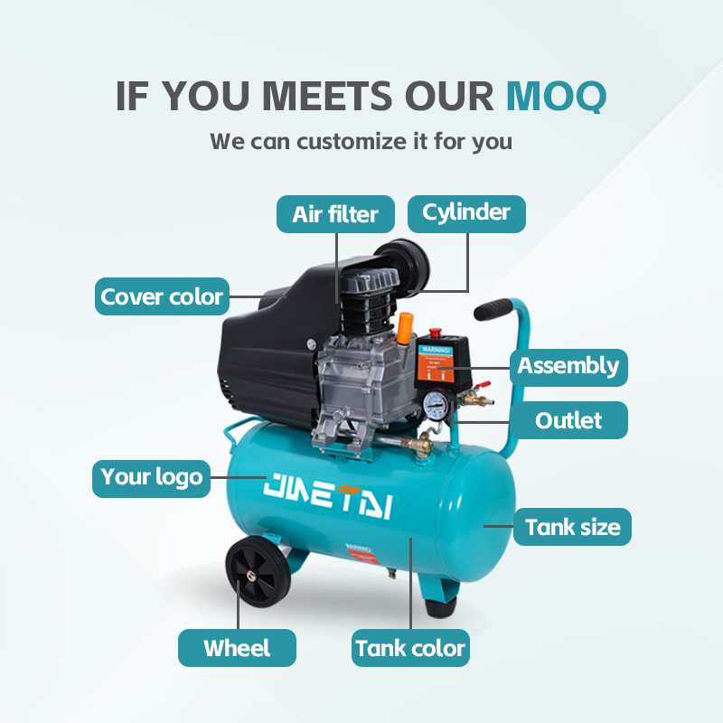 2HP 8bar 115psi Piston Portable Dental Air Compressor
