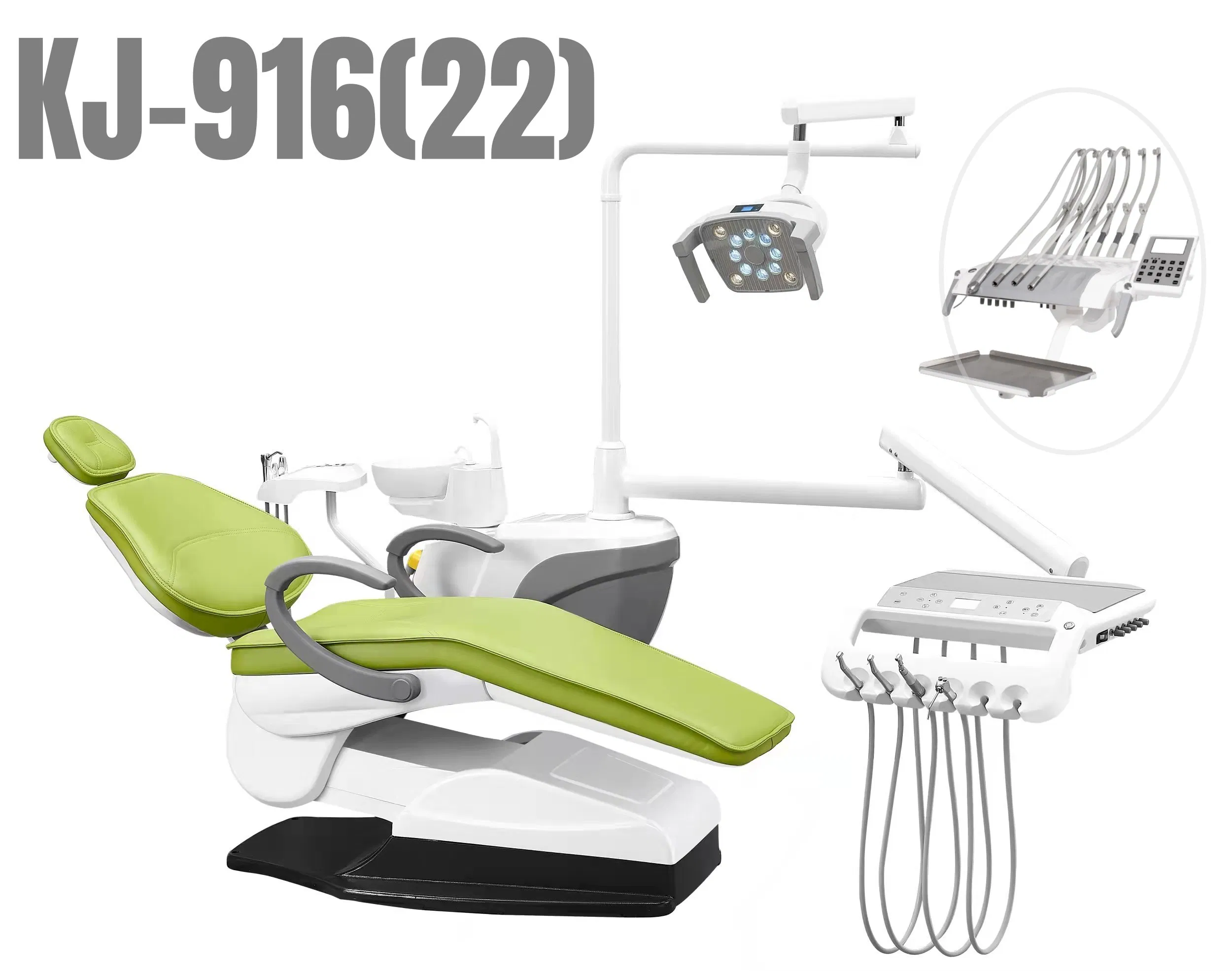 Portable Electric Integral Dental Oral Unit Chair with LED Sensor Light