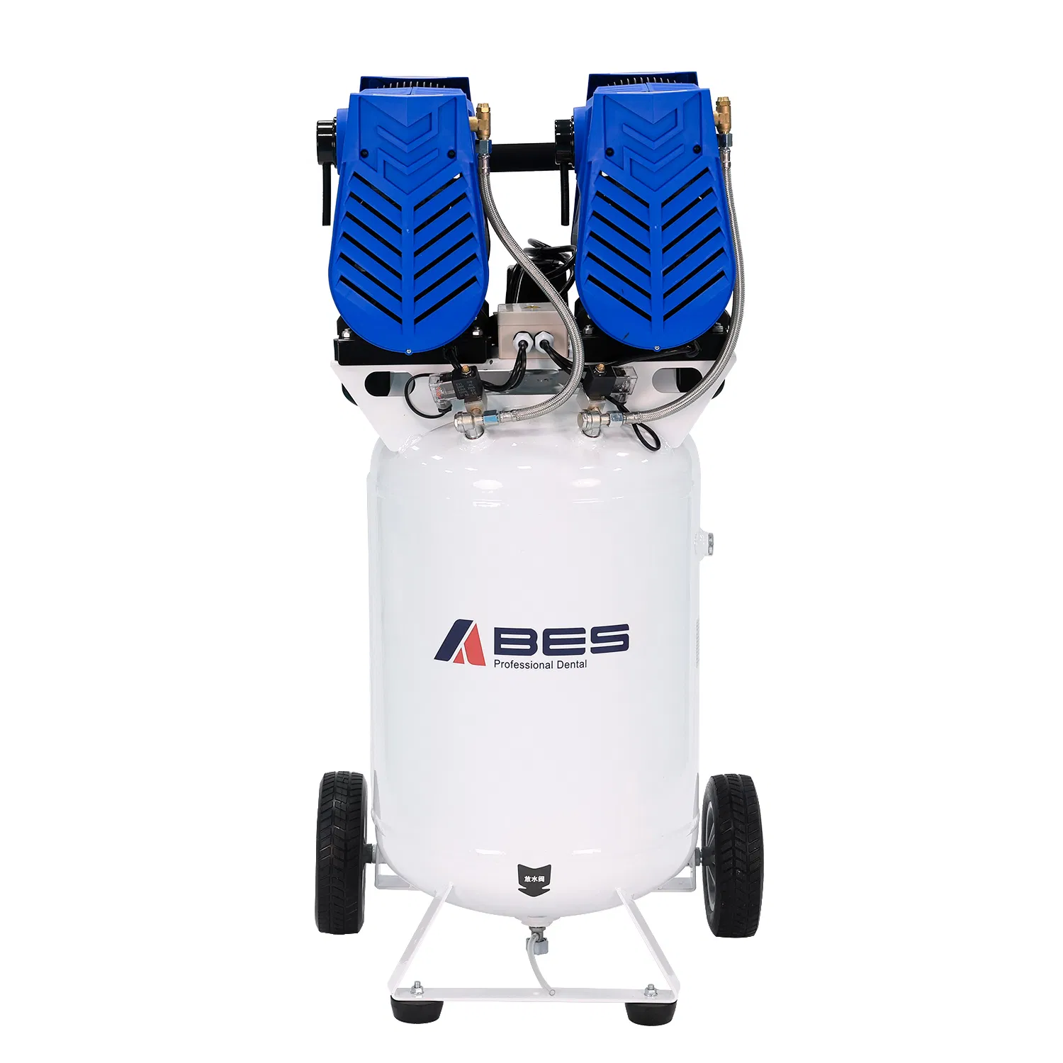 Oilless Compressor, 4.0HP 90L Dental Air Compressor, Oil Free Air, Dental Equipment