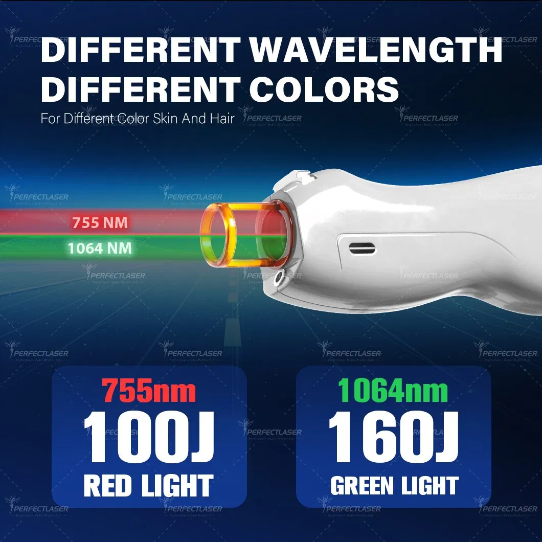 1064nm آلة إزالة الليزر ND YAG بتقنية Q Switch معدات ألكسندريت