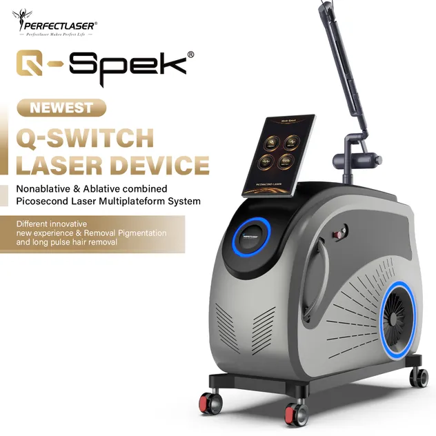 آلة ليزر احترافية لإزالة الوشم نوع ND YAG بتقنية Q Switch