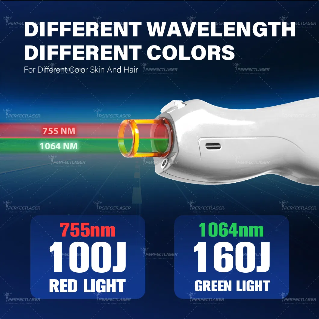 1064nm آلة إزالة الليزر ND YAG بتقنية Q Switch معدات ألكسندريت