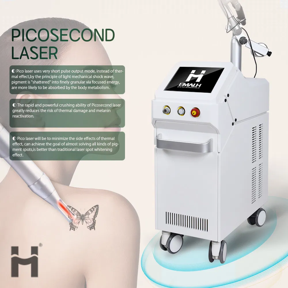 FDA CE ليزر بيكو ثانية ND YAG بيكوليزر 1064nm 532nm آلة بيكو تقشير الكربون إزالة النمش والتاتو لصالون التجميل