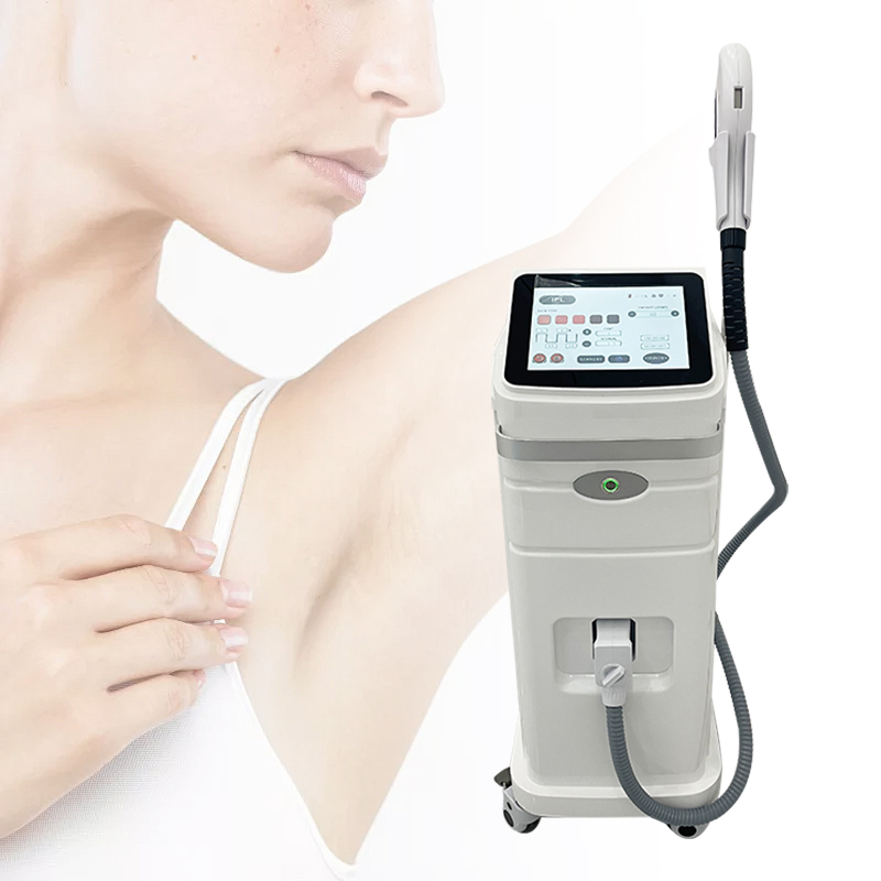 أحدث تقنية إزالة الشعر بالليزر رأسيًا تقنية التبريد بالثلج المتقدمة معدات صالون التجميل IIPL Depilacion