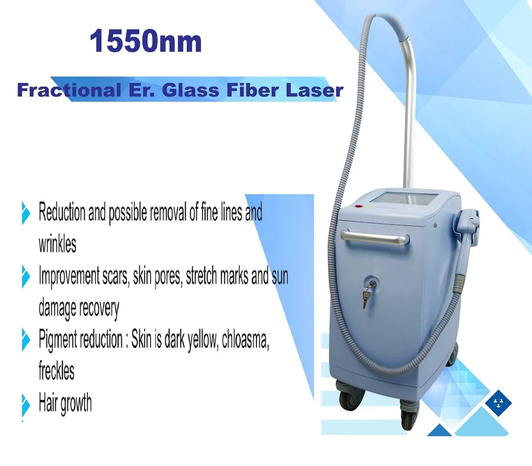 آلة ليزر إير ياج الاحترافية CO2 fractional 1550 لإزالة الندبات وتجديد البشرة باستخدام زجاج ياج 1550 لجمال صالون السبا