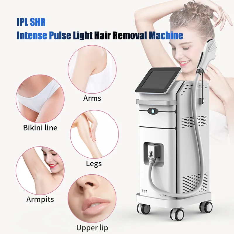 أحدث تقنية إزالة الشعر بالليزر رأسيًا تقنية التبريد بالثلج المتقدمة معدات صالون التجميل IIPL Depilacion