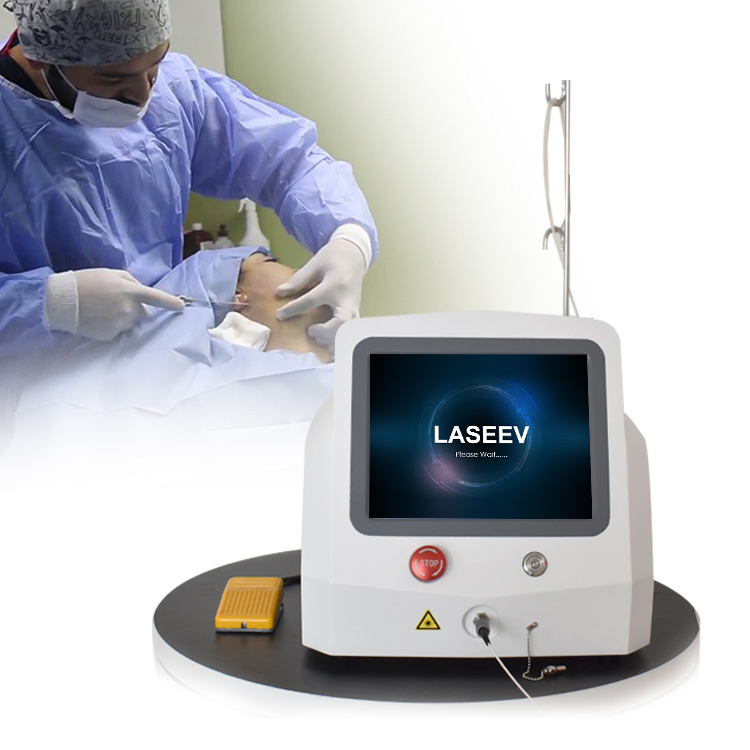 4 في 1 980nm جراحة الليزر الديودي للبلاستيك 1470 نانومتر 980 نانومتر ليزر شفط الدهون بالألياف البصرية