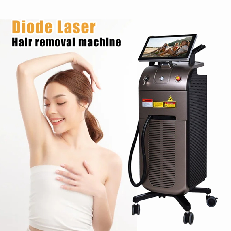 2025 الأحدث 1200W/1600W/2400W 755/1064/808 4 جهاز إزالة الشعر بالليزر الديوتيوم البارد بتقنية الموجات الطويلة