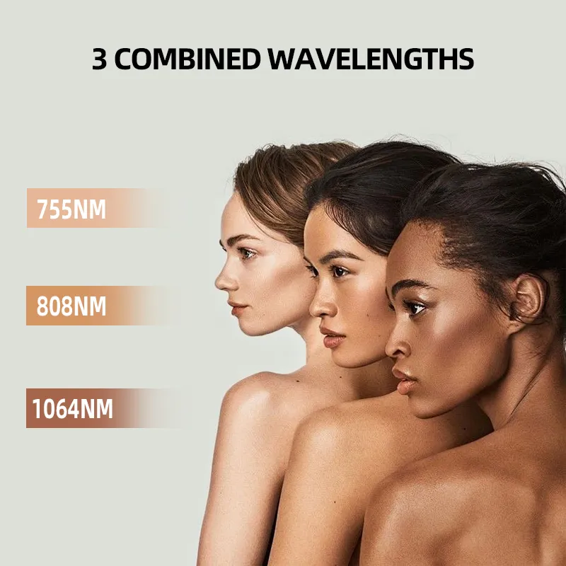 آلة إزالة الشعر بالليزر المعتمدة من CE 12 إزالة الشعر الدائمة الجمال