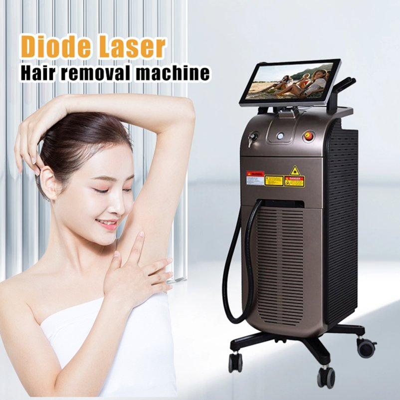 2025 الأحدث 1200W/1600W/2400W 755/1064/808 4 جهاز إزالة الشعر بالليزر الديوتيوم البارد بتقنية الموجات الطويلة