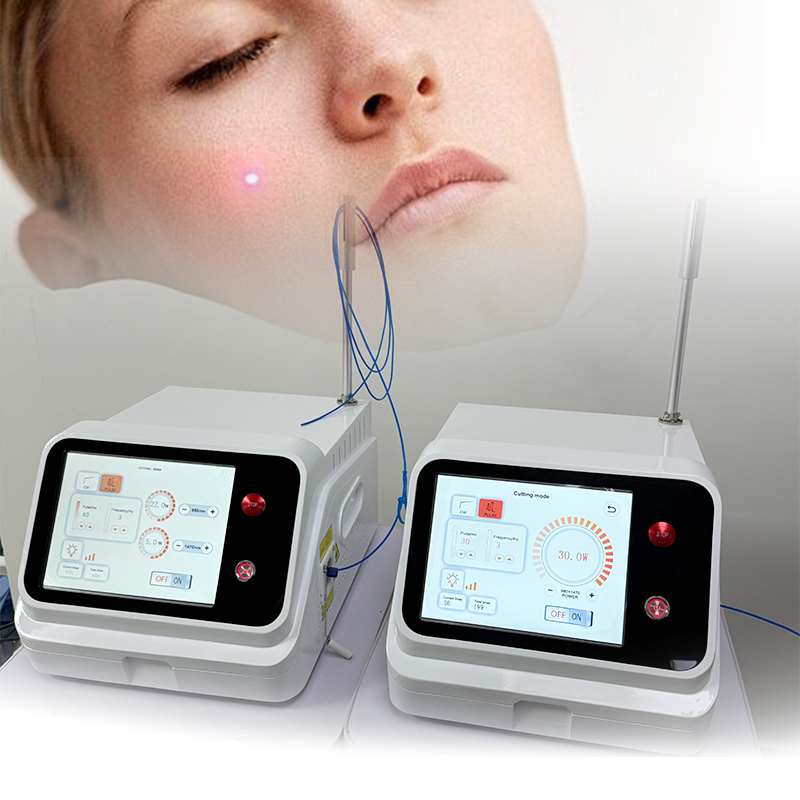 آلة رفع الوجه بالليزر Endolift، ليزر ليفي، شهادة CE، تحلل الدهون عبر SMS905 الألياف الضوئية Endolaser 980nm 1470nm ليزر الدهون، شفط الدهون