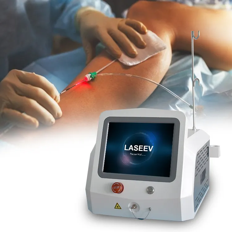 علاج الدوالي بالليزر 980nm نقل ألياف الليزر بالديود لجراحة EVLT minimally invasive