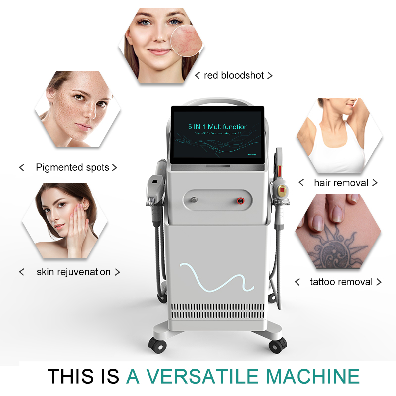 إزالة الشعر بشكل دائم بدون ألم باستخدام 5 في 1 تقنية IPL Opt Elight وتجديد البشرة